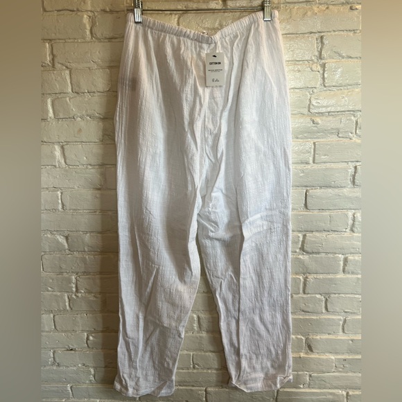 White Linen Pants - Picture 2 of 2